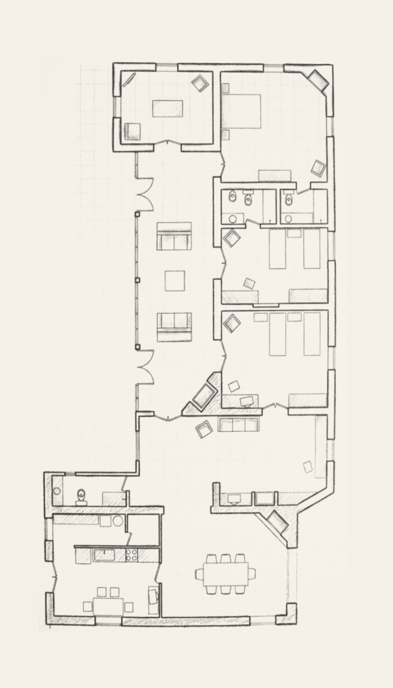 Plano del casco principal — Azotea Chica